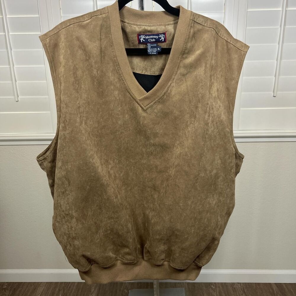 Monterey Club American-vintage Men's Tan and Brown Vest